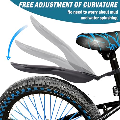 YUJUVI Fahrrad Schutzblech Mountainbike Schutzbleche MTB Schutzblech Set für 24-29 Zoll Fahrrad Mud Guard Schutzblech Fahrrad Set, mit Schraubendreher Lässt Sich Schnell und Einfach Montieren