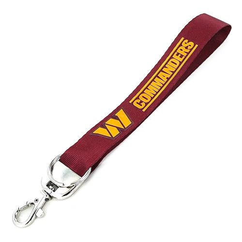 NFL Washington Commanders Deluxe Wristlet Keychain