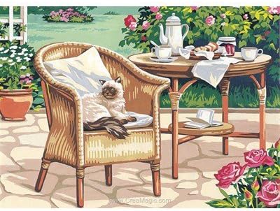 Needlepoint Canvas Gobelin Tapestry SEG Paris Douce Matinee 909.02 45 X 60cm