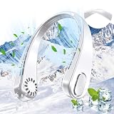 L8SHARINGK Portable Neck Fan-Neck Fans Portable Rechargeable 3 Speed, USB Personal Neck Fan NO Hair