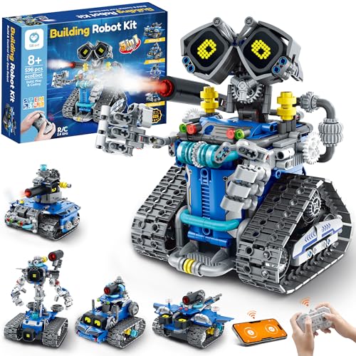 Sillbird Technic Robot pour Enfants Garçons de 8 à 13 Ans, Jouet de Construction 5 en 1 avec Application Programmable, Cadeau d’Anniversaire ou de Noël (596 Pièces)