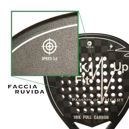 KEKKUPFIT - Pfanne 18K Kohlefaser Padel Schläger