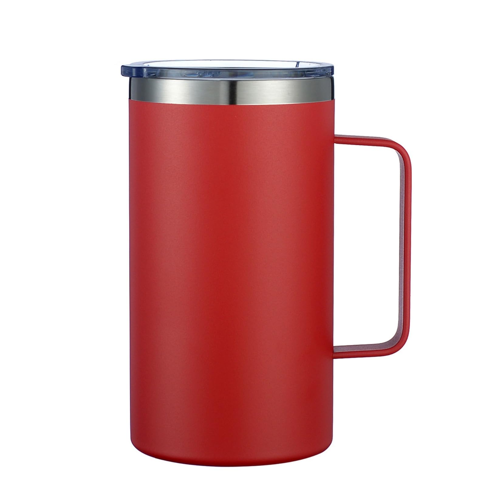 24oz Insulated Coffee Mug with Handle, Stainless Steel Double Wall Coffee Tumbler with Li…