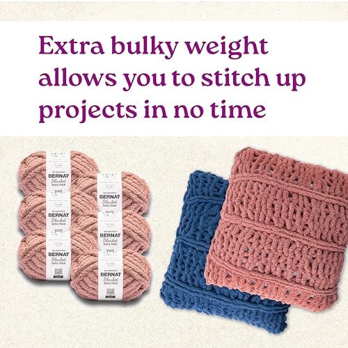 Image of Bernat Extra Thick Chunky Yarn for Crocheting Soft, Oatmeal, 6-Pack