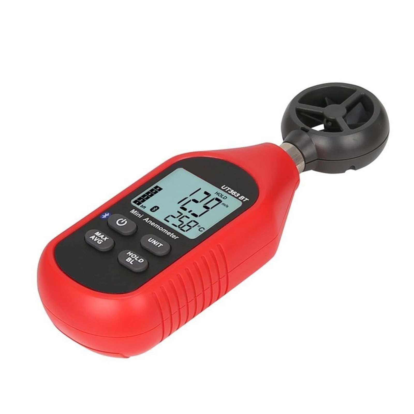 Cyfrowy Anemometr Tester Temperatury Pomiaru Prędkości Wiatru Z Podświetleniem LCD Precyzyjny Pomiar(UT363BT)