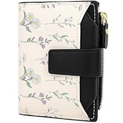 #H Black Flower Cute Wallet for Women