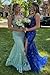 YMSHA Off Shoulder Lace High Slit Prom Dresses Fuchsia for Teens Long Mermaid Tight Sequin Evening Dress for Women 6
