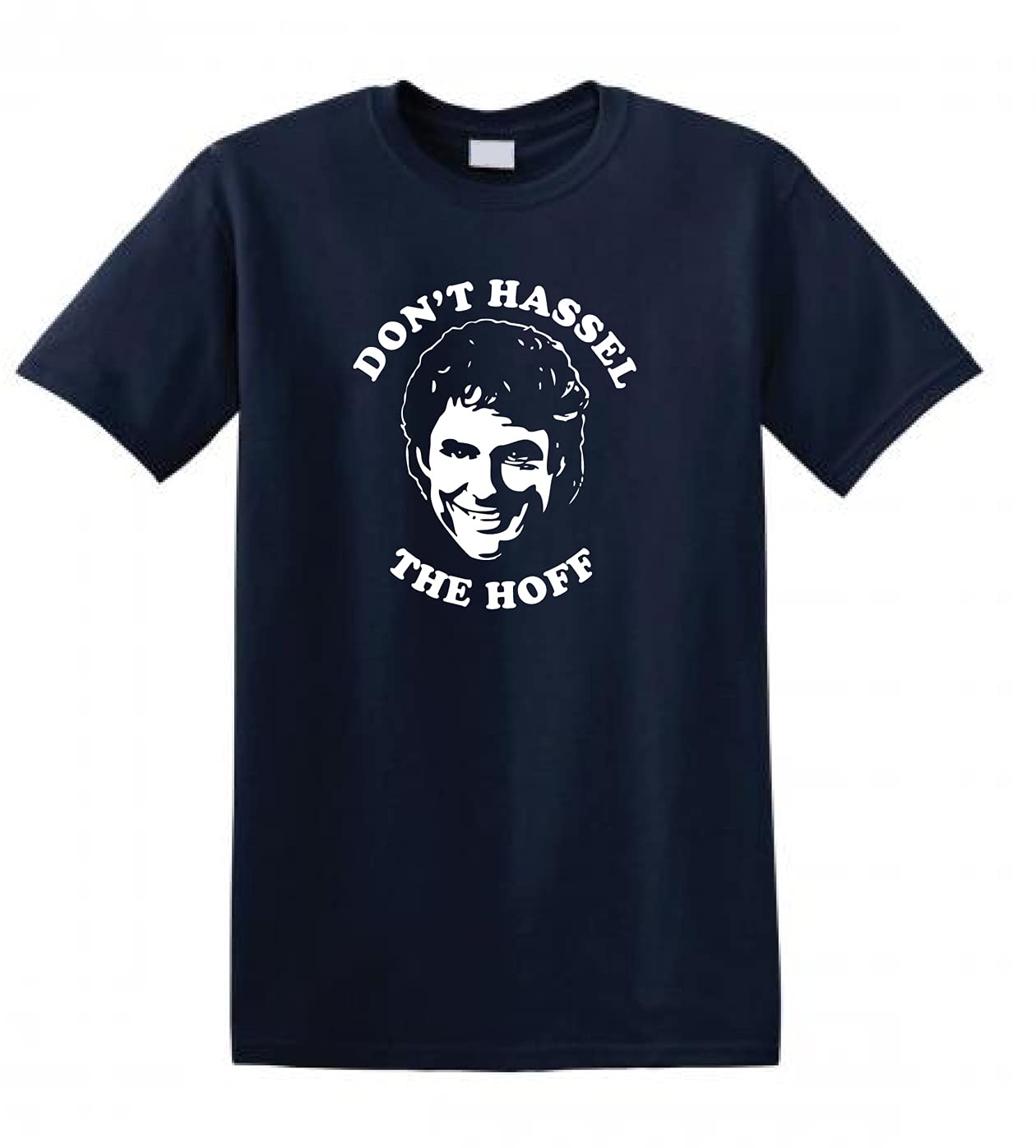 Revolutionary Tees Don't Hassel the Hoff David Hasselhoff Knightrider Baywatch Heavy Cotton t-Shirt Navy Blue