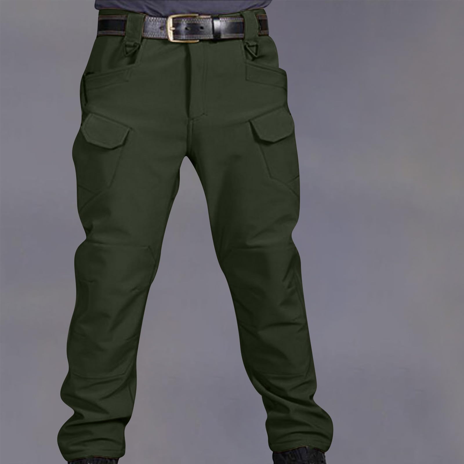 XUNRYAN Cargo Pants for Men Casual Tactical Sweatpants High Waisted Lightweight Quick Dry Multi Pockets Outdoor Trousers