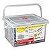 Fischer Kit Smartfix Box, 80 Tasselli Con Vite Con Gancio Per Muro Pieno E Mattone Forato, Trasparente