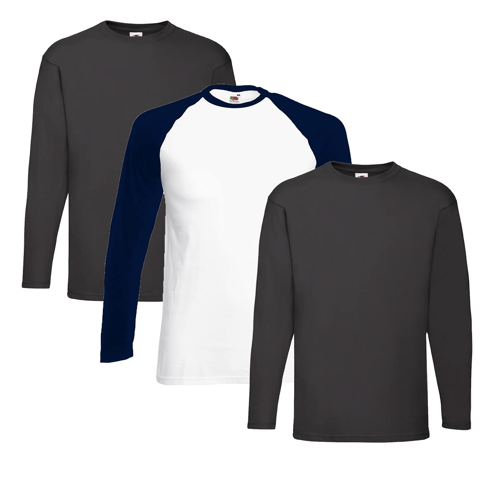 Fruit of the Loom Men's Valueweight Long Sleeve Sports Top (Pack of 1), XXL