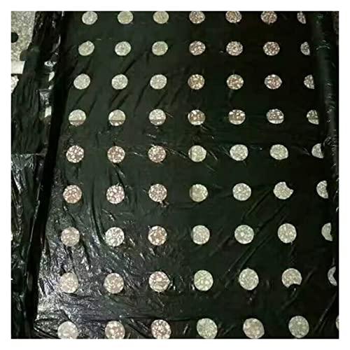 KOFSOL Dmo 10m Lunghi 95 Cm Larga Nero 5 Foro PE di Pacciame di Plastica PE, 0.02mm Pianta Agricola Antigelo Calda Weed Weed Control Pellicola Mulchiera