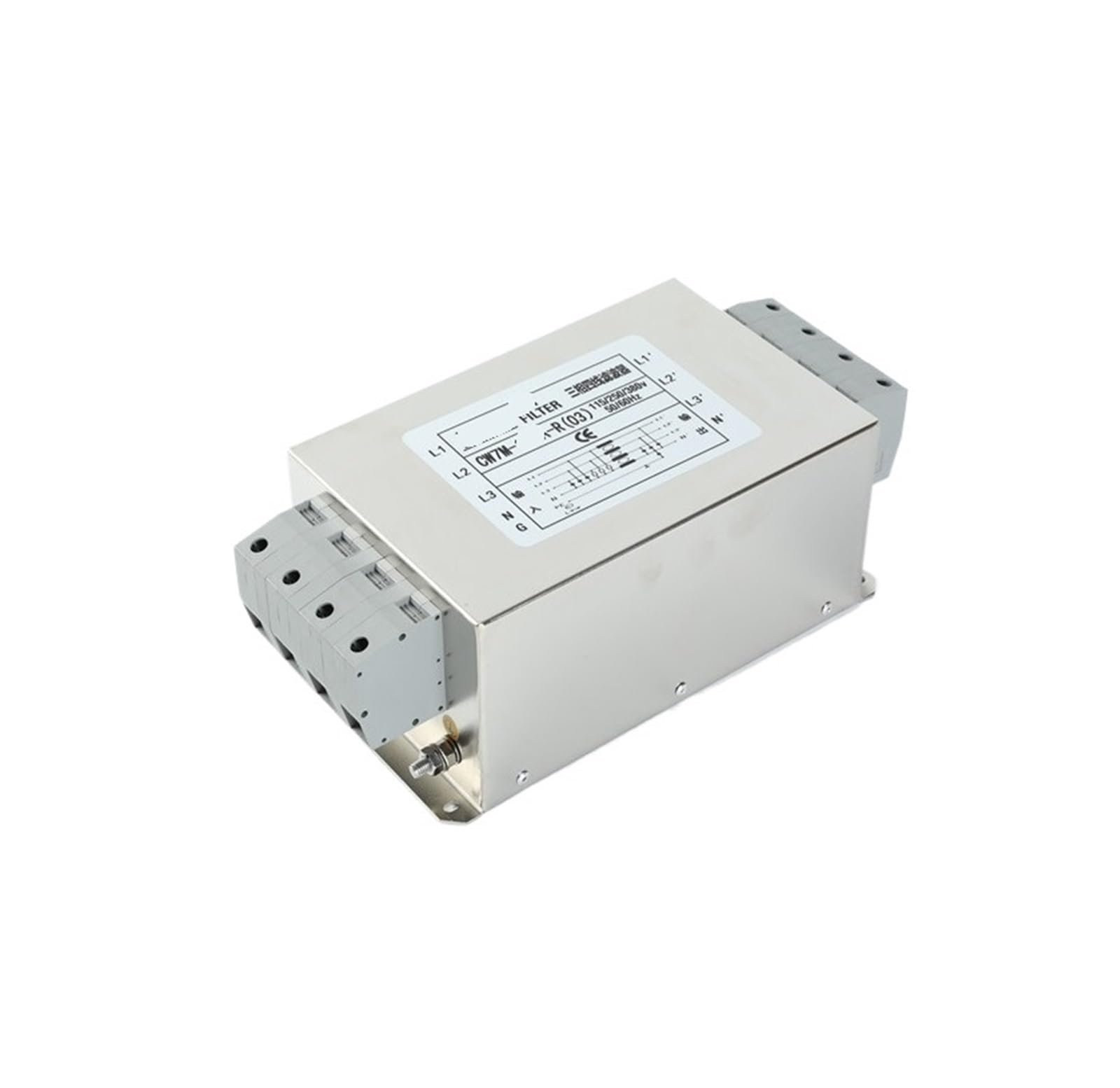 0P7BR328B CW7M-10A-200A-R 03 Three-Phase Power Filter 380V Inverter servo Dedicated Four-Wire Input Type(CW7M-120A-R 03)