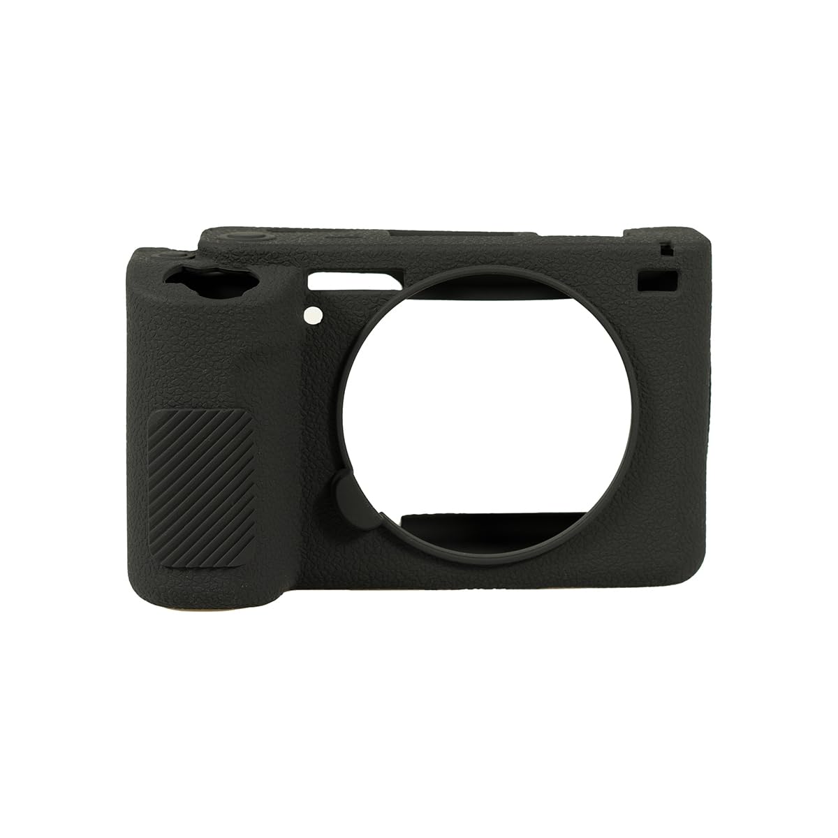 Camera Case for Sony ZV-E1 - Protective Silicone DSLR Skin Cover, Detachable Cage, Shockproof, Dustproof (Black)