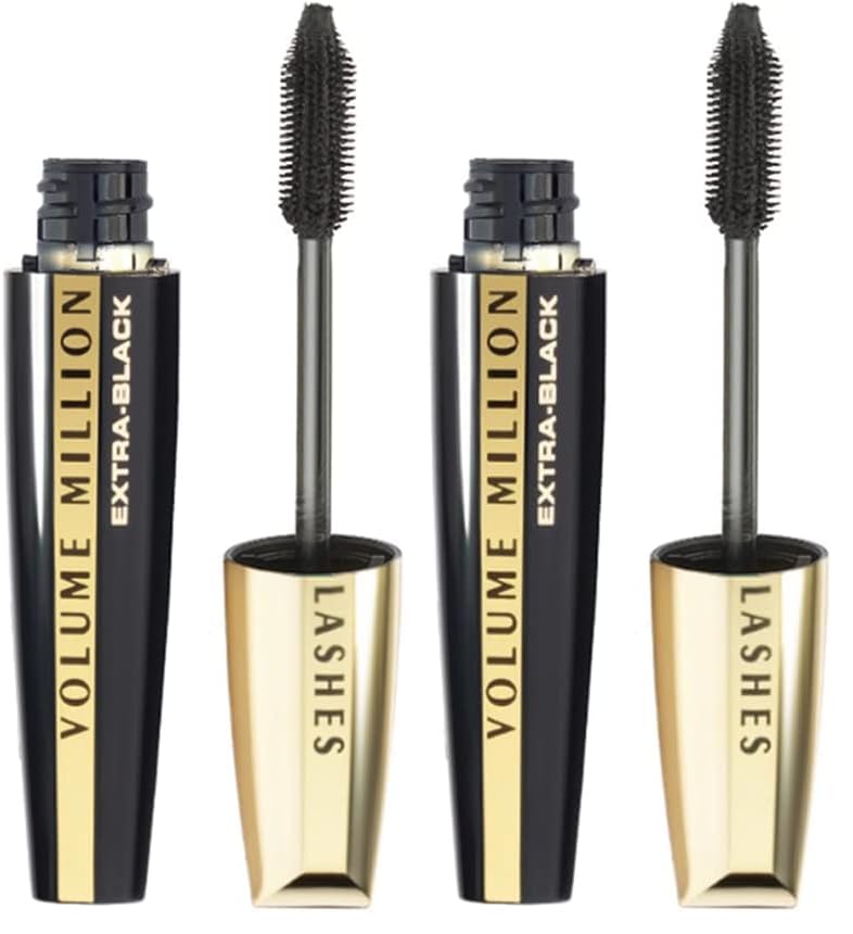 Image of L'Oreal Paris Volume Million Lashes Volumizing Mascara, Extra-Black (Pack of 2)