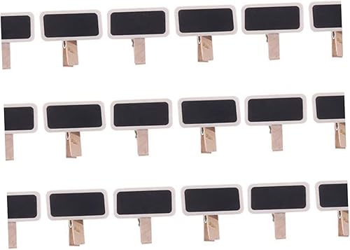 Miniatura 8 de IMIKEYA 100 Uds. Decoración de bufé de fiesta de pizarra, letreros de etiqueta de alimentos, letreros de mensajes, Pizarrones para niños, tablero de