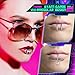 Misdary 6 Pcs Fake Lip Cuff Halloween Silver Stainless Cyber Fake Lip Ring Non Piercing Hoop Y2k Punk Irregular Faux Jewelry Unique Vampire Teeth for Women Men Halloween Party Fashion