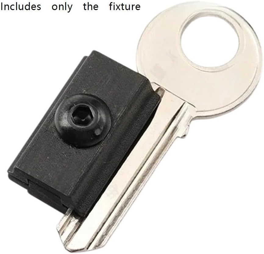Vertical Fixture Flat Keys Adapter, Plastic Steel Double Sided Tooth Key Cutting Fixture Clamp 1piece