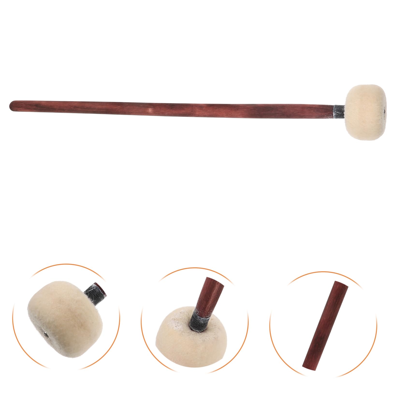 TOYANDONA 8pezzi Bacchette Per Batteria Legno Massello Con Testa Bacchette Percussione Per Pratica e Tuning Strumenti Musicali Per Batteristi e Percussionisti