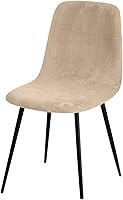Vista 14 de Funda para silla, 4/6 unidades, de terciopelo, elástica, para comedor, funda para silla para el hogar (T1-01, 4 piezas)