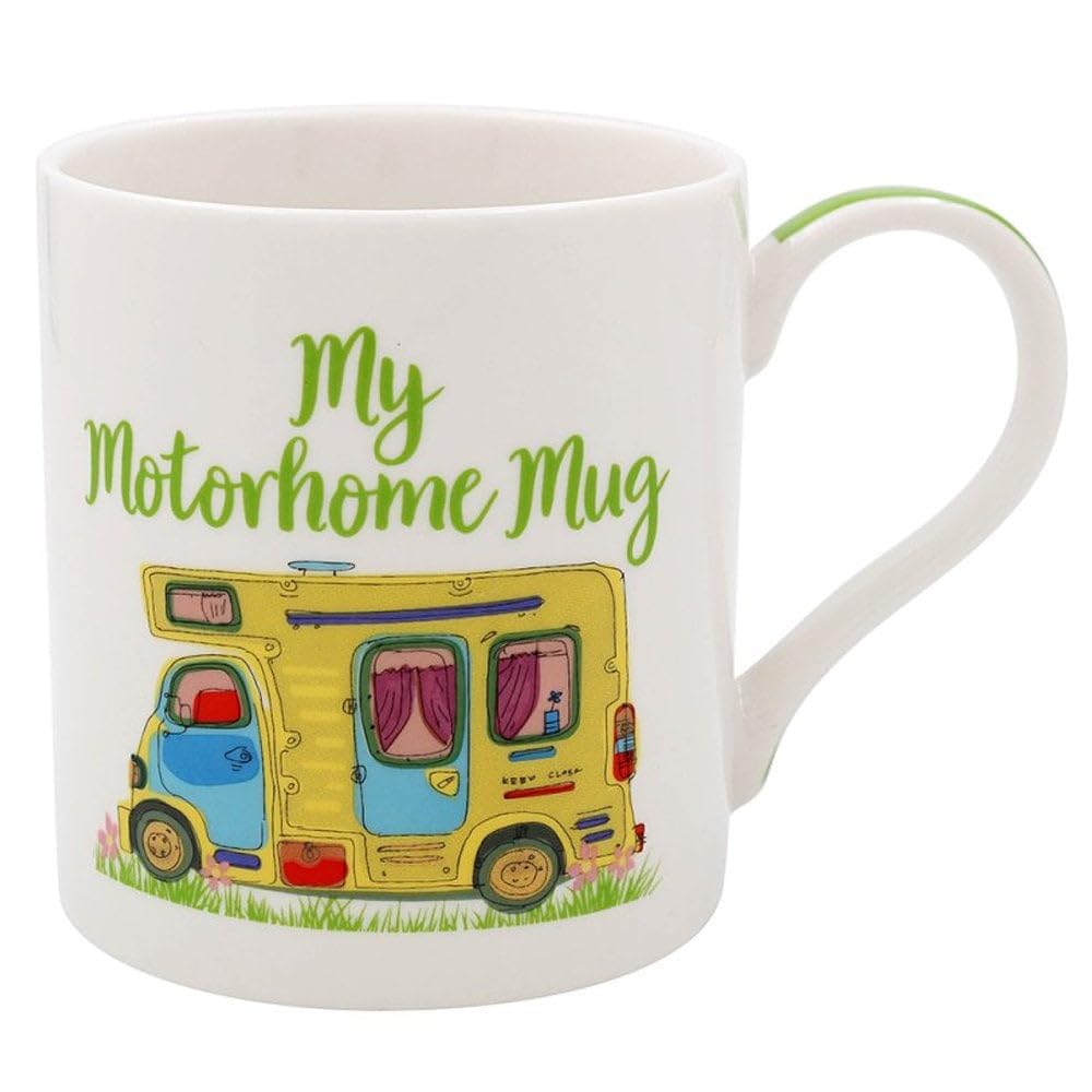 The Leonardo Collection My Motorhome Mug Lesser & Pavey | Ceramic Coffee Mugs For Home Or Work | Premium Design Mugs For All Occasions | Lovely Mugs For Tea, Coffee & Hot Drinks