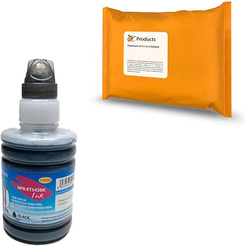 Miniatura 1 de Reemplazo de tinta compatible para Epson 542 para EcoTank Pro ET-5800 ET-5850 ET-5880 ET-16600 ET-16650 (negro)