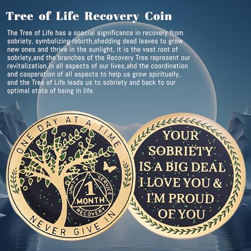 One-Month-Sobriety-Coin-AA-Chips-and-Medallions-Tree-of-Life-Recovery-Coins-30-Days-Anniversary-Token-Sobriety-Gifts-for-Men-Women-Alcoholics-Anonymous-Gifts