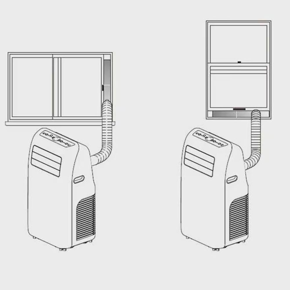 Set di 4 guarnizioni per aria condizionata, per finestre, per climatizzatori, per condizionatori mobili, per finestre regolabili, per condizionatori mobili