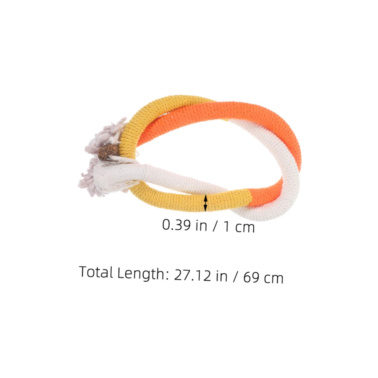 POPETPOP 20 Pièces Corde à mâcher pour Chat Interactive Cat Toy Catnip Jouets pour Chats grincements de Dents de Chat Jouets Mordre Jouet pour Animaux de Compagnie Menthe