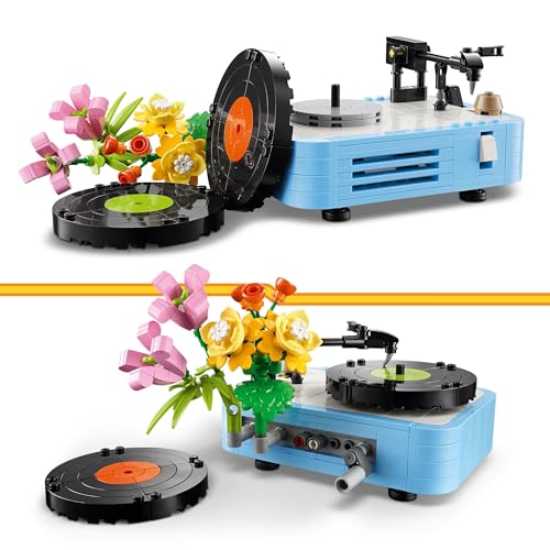 LEGO Creator 3 en 1 Le Tourne Disque et Ses Fleurs Jeu de Construction avec Plantes Se transforme en Radio ou Micro Jouet sur la Musique pour garçons ou Filles dès Cadeau Original 31172 - vue 3