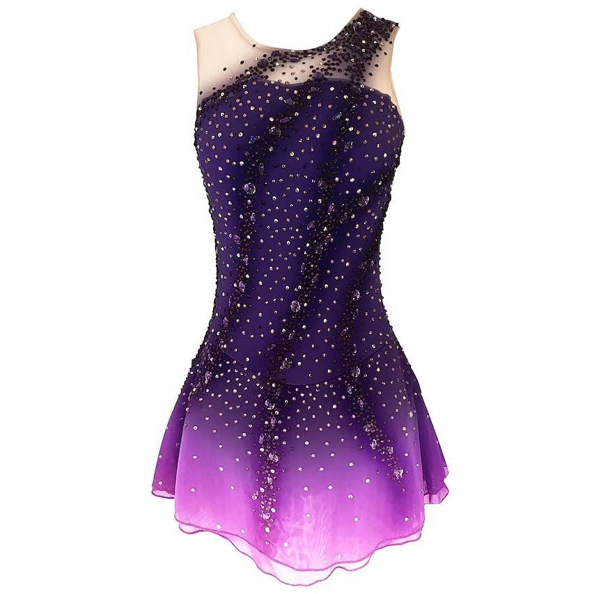 Vestidos Profesionales De Patinaje Artístico para Niñas Exquisita Falda De Competición De Patinaje Artístico sobre Hielo Maillots De Gimnasia De Ballet Traje De Baile Rítmico