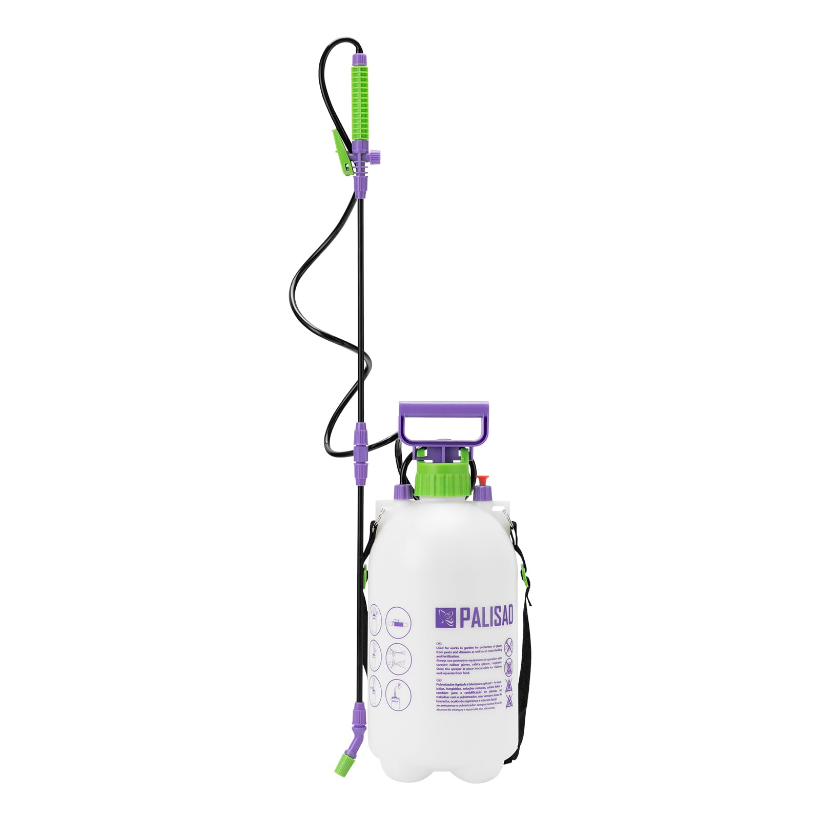 PALISAD Hand Sprayer with Pump, Hose & Sprinkler – Garden Sprayer (7L)