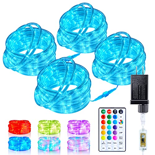 Color Changing Rope Lights Outdoor - 132 Ft 400 Led Outdoor String Lights With Remote, 18 Colors Connectable Rope Lights, Twinkle Christmas Lights For Bedroom Wedding Patio Holiday Lights Decoration #TOP19
