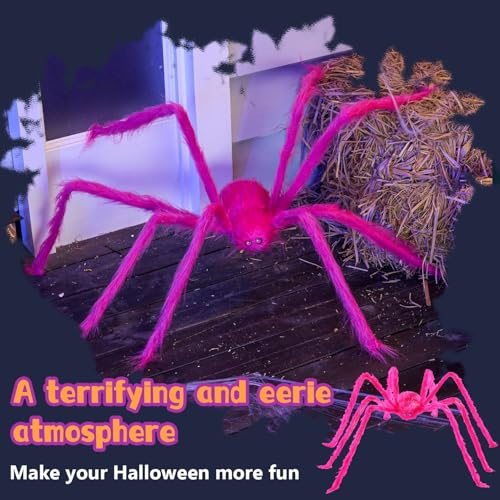 Wymulot Halloween Giant Hairy Spider Decorations (2 Styles) - image 5