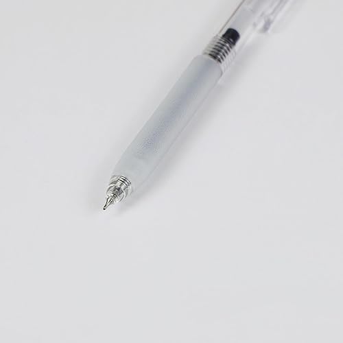 Miniatura 2 de Silent Clicker de punta media (0,7 mm), bolígrafos de tinta de gel negra, 12 unidades - para el hogar, oficina, escuela, diario, escritura, toma de