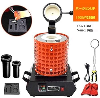Amazon.co.jp: 電気溶解炉 PIDデジタル温度制御溶解炉 1+3KG 1400W Amazon.co.jp: 電気溶解炉 PIDデジタル温度制御溶解炉 1+3KG 1400W
