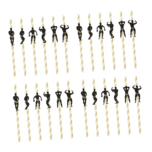 Pitillos desechables 'Hombres Bailarines' 24 piezas miniatura 1