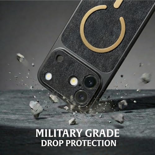Image of amazon basics Converter Case for iPhone 17 | Premium Protective Mag-Safe Cover | iPhone 17 Pro Series Style Design | in Built Camera Guard | Wireless Charging Compatible - Black