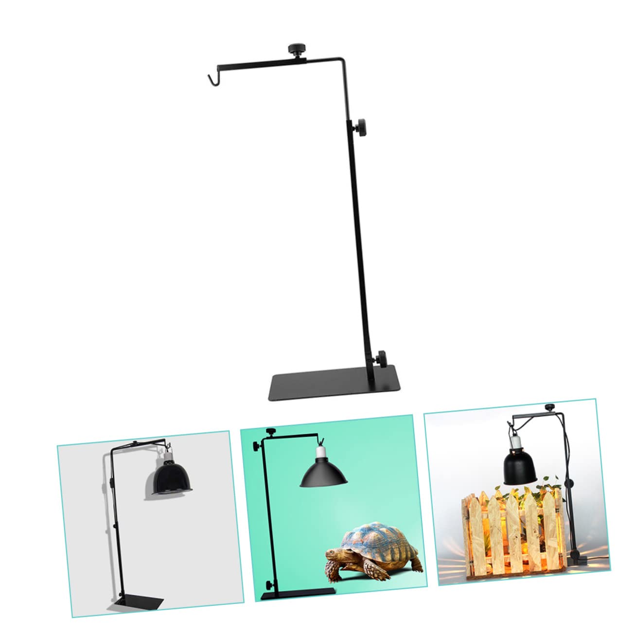 Abaodam Supporto Efficiente in e per Metallo Rettili Riscaldante Lampada da Nero Dissipazione del Calore e Protezione Contro Scottature per Terrari e Animali Compagnia