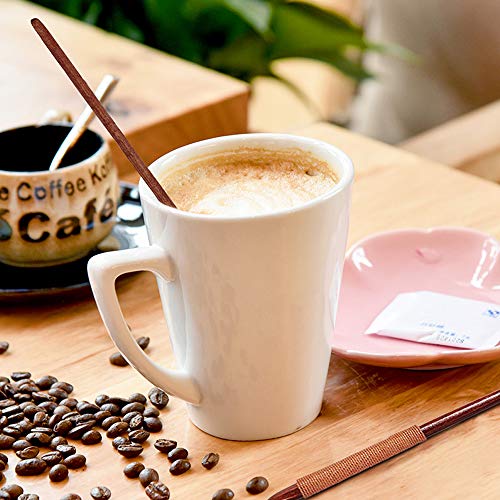 DanziX Holzlöffel, 20,3 cm, Cocktail-Rührlöffel, Kaffee, Suppe, Eistee, zum Kochen, Hellbraun, Dunkelbraun - Image 7