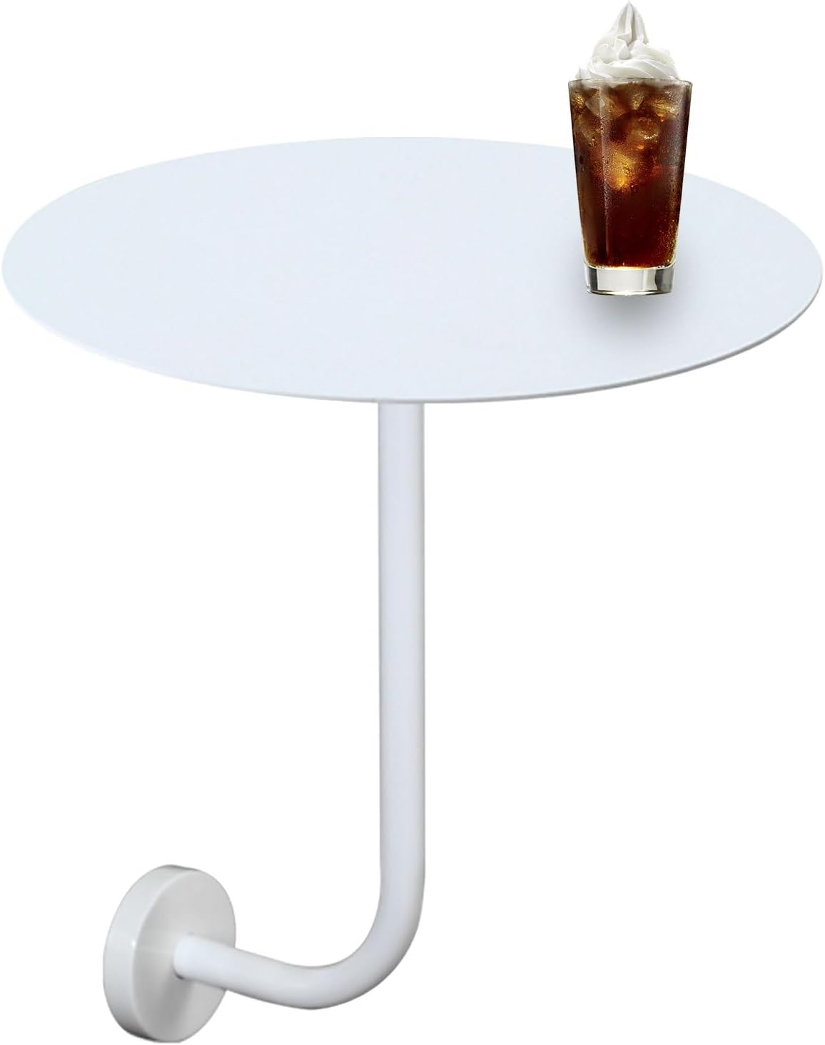 Drsyffsup Creative Bistro Pub Bar Table - 15.7”/19.6 Side Table Round, Small Accent Table Nightstand, Wall Mount Premium End Table for Outdoor Patio, Bistro, Cafe or Leisure Area (Size : 40x40x45cm)