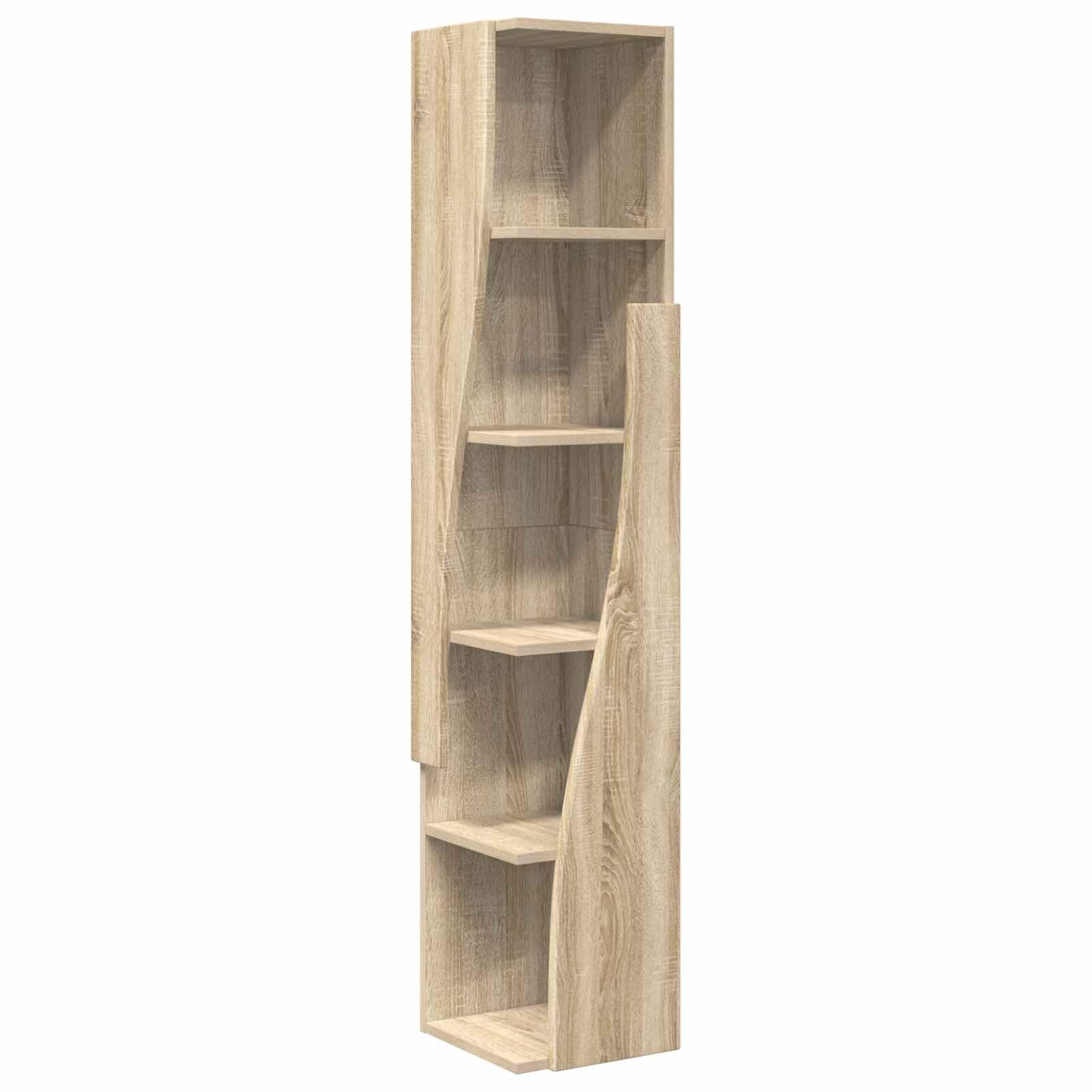 Szafka narożna 27,5x27x140cm Drewno inżynieryjne Dąb Sonoma