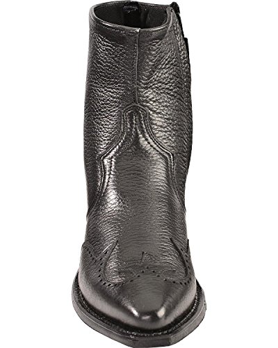 Abilene Men's Western Wingtip Zipper Boot Snip Toe Black 12 Ee Us #TOP3