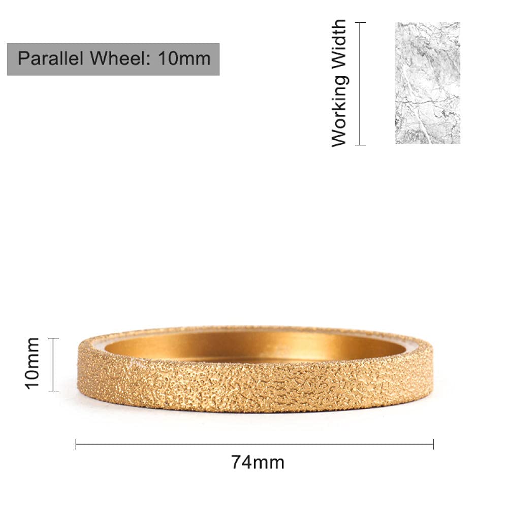 Disque de meulage profil bord Demi-Bullnose meule diamantée