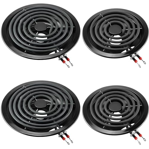 Electric Stove Burner Drip Pans 318067041(6)318067051(8) Replaces 5304430149 5304430150 Electric Stove Burner MP15YA(6) MP21YA(8) Compatible for Frigi-daire Ken-more Cro-sley Tap-pan etc by MIFLUS