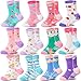 Produktbild Stoppersocken Kinder Baby Mädchen Lustige Socken Antirutschsocken Kinder Anti Rutsch Rutschfeste Geschenk Baumwolle Socken Kinder Mädchen 12 Paare 22 23 24 25 26 27 28 29 30 31 32 33 34(Blume,24-26)