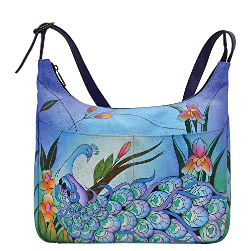 Anna by Anuschka Medium Shopper Bag, Midnight Peacock