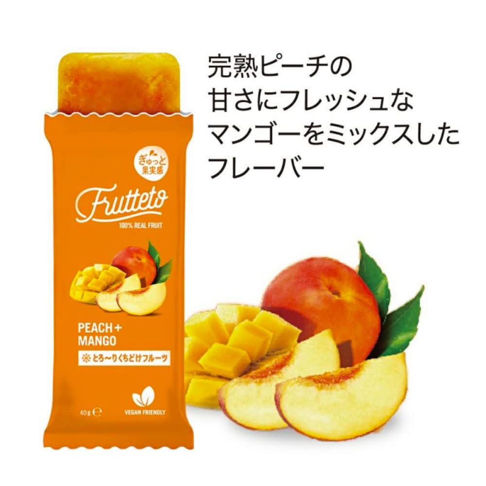 Amazon.co.jp: FRUTTETO フルッテート ピーチ＆マンゴー 1袋(40g×5