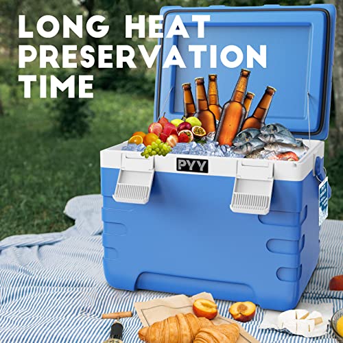 Pyy 35Qt Camping Coolers, Ice Chest With Carry Handle, Insulated Portable Ice Chest Box For Drink, Beverage, Beach, Camping, Picnic, Fishing, Boat, Barbecue #TOP2