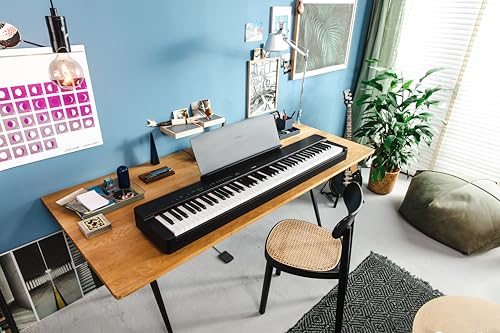 image for Yamaha P-225BLB Deluxe Digital Piano Bundle, Includes 88-Key Digital P